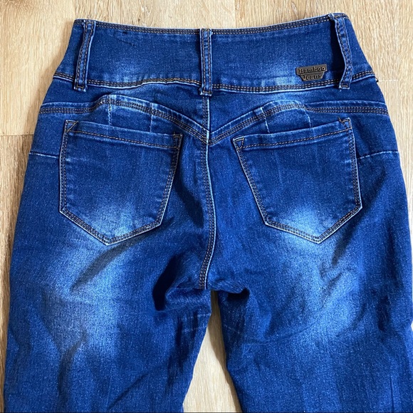 High Waisted Stretch Skinny Jeans by Bamboo Jeans. - Picture 9 of 16